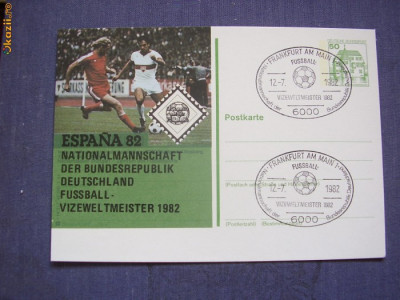 Germania 1982 sport fotbal carte postala foto
