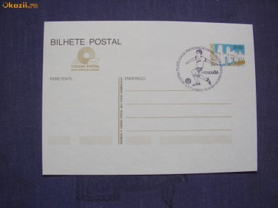 Portugalia 1986 sport fotbal carte postala foto