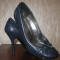 Pantofi dama bleumarin, piele, mar. 38, eleganti