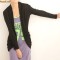 Cardigan negru-model deosebit