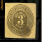 Timbre America 1873 Cifra 3 Oficial