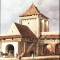 Carte postala ilustrata Poarta Burger - Sibiu, dinspre oras