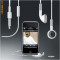 HANDSFREE iPHONE - iPHONE 4S - iPHONE 4 - iPHONE 3GS - iPHONE 3G - iPHONE 2G - CASTI CU MICROFON iPHONE