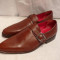 Pantofi cu catarama , maro tabac ,Lord Byron (A7-13 BROWN) REDUCERE EXCEPTIONALA DE PRET