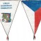 Fanion ( 127 ) - BASCKETT - Federatia CEHIA ( fanion mare matase)