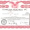 550 Actiuni -COMPUTER RESEARCH, INC. -seria PC 19810