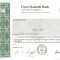 597 Actiuni -FIRST CHARLOTTE BANK -seria 1269