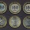 KAZAHSTAN █ SET COMPLET DE MONEDE █ 100 Tenge x 5 buc █ 2003-2005 █ UNC