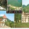 CP192-39 Slanic-Moldova: Cascada; Vedere; Vila ,,Pufu&quot;; Vila ,,Camelia&quot; -carte postala necirculata