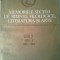 MEMORIILE SECTIILOR DE STIINTE FILOLOGICE,LITERATURA SI ARTE ( seria IV ~ tomul V )