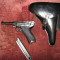 Pistol Luger P08 Parabellum cu toc de piele - replici perfecte