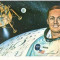 CP197-100 Astronautul american Neil A. Armstrong si modulul al navetei spatiale ,,Apollo 11&quot; -carte postala, necirculata -starea care se vede