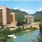 CP200-26 Caciulata. Hotelurile ,,Caciulata&quot;, ,,Cozia&quot; si ,,Oltul&quot; -carte postala, circulata 1986 -starea care se vede