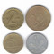 UNGARIA FORINT LOT (20 forint,5 forint,2 forint,1 forint)