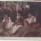 1560 - ETHNIC women, Shepherd playing the flute - old postcard - used - 1907