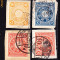 Timbre Japonia 1899 - Lot stampilate pe fragment de plic