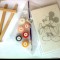 tablou de pictat pe numere, un set complet de pictura pentru copii de la 8 ani, ideal cadou, educativ si constructiv, Pikachu, Miki Mouse