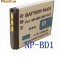 BATERIE acumulator 1200 mAh NP-BD1 NP-FD1 NP-FD1 DSC-T2 DSC-T70 DSC-T75 DSC-T200 T77 T300 T500