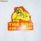 sticker auto &quot;THE DOG IN CAR&quot;Safe warning 13 / 14 cm colant