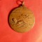 Medalie cu toarta -Camp.Judetene RPR 1950 - INOT , d= 3,7 cm , Bronz , Semnata
