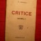 E.Lovinescu - Critice vol. II -Editia aIIa-1920