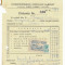 RFL ROMANIA 1941 timbru fiscal local Ramnicu Sarat Buzau pe document evreiesc