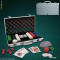 POKER SET 300 DE JETOANE IN SERVIETA DIN ALUMINIU