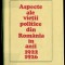 Aspecte ale vietii politice din Romania in anii 1922-1926 - Marin NEDELEA