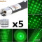 Laser Verde 3D ===Green laser Pointer=== 200 MW Cu 5 Capete De Schimb