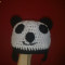 Caciula ursuletul panda crosetata pt copii mari/ adulti