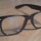 Ochelari Wayfarer tocilar - Rama Neagra si Lentile Transparente