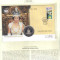 bnk mnd St Helena 50 pence - 1 Crown 2002 , Jubileul de Aur al reginei Elisabeta II , FDC (2)