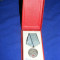 Medalie ,,Meritul Militar&quot; R.S.R.ORDIN MILITAR,ARGINTATA cu cutie,1954,CLASA I a