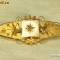 BROSA aur 9 karate cu diamant natural~~ANUL 1890