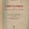 George Sofronie - Le Principe des Nationalites et les Traites de Paix de 1919/1920 ( Principiul Nationalitatilor...) - 1937