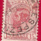 1893 1898 CAROL I spic 15 b. rosu stampilat LESPEZILE ( PG10 tip I ) !!!