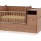 Patut bebe transformabil din lemn &quot;Trend Plus &quot; Cires - Bertoni - BTN00019
