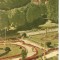 R-734 Romania, RPR, Slanic Moldova, Vedere din Parc, marca fixa, circulata,