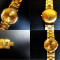 Ceas original dama - Vintage Christian Dior - placat cu Aur - cadran hexagonal - ore Diamante