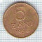 323 Moneda 5 BANI 1956 -starea care se vede -ceva mai buna decat scanarea