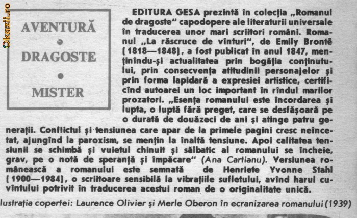 Emily Bronte - La rascruce de vanturi