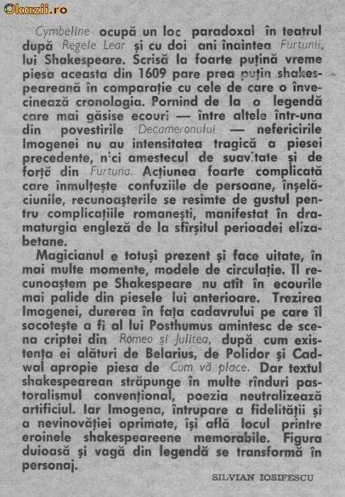 William Shakespeare - Cymbeline William Shakespeare - Cymbeline