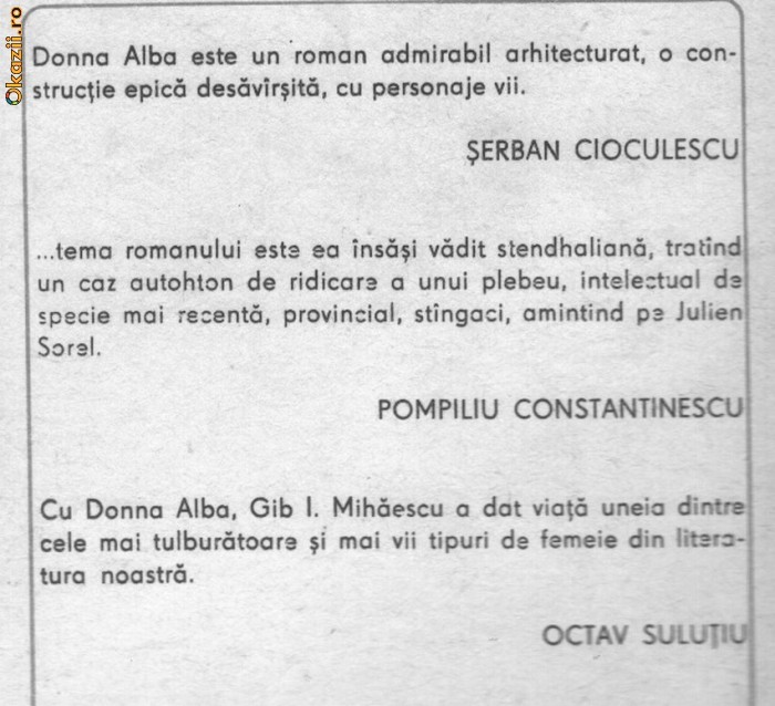Gib I Mihaescu - Donna Alba Gib I Mihaescu - Donna Alba