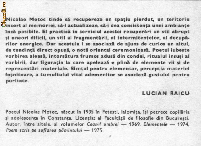 Nicolae Motoc - Golful salbatic