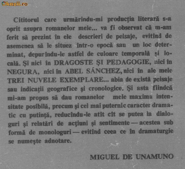 Miguel de Unamuno - Trei nuvele exemplare si un prolog Miguel de Unamuno - Trei nuvele exemplare si un prolog