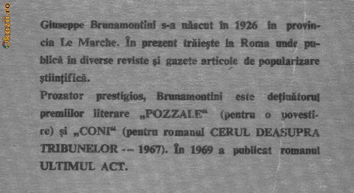 Giuseppe Brunamontini - Cerul deasupra tribunelor Giuseppe Brunamontini - Cerul deasupra tribunelor