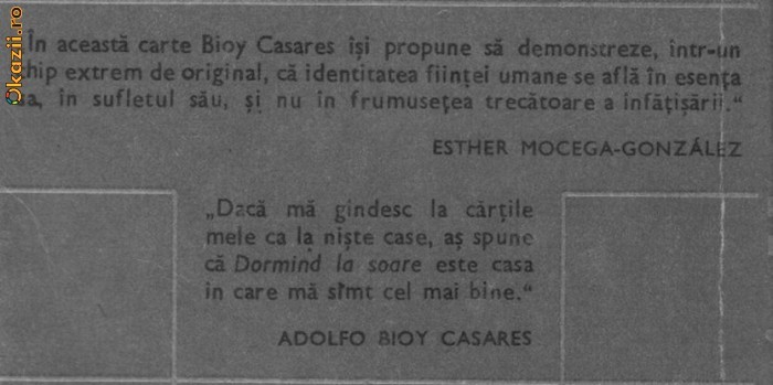 Adolfo Bioy Casares - Dormind la soare Adolfo Bioy Casares - Dormind la soare