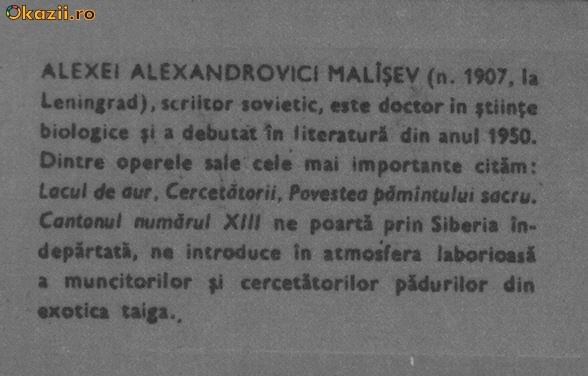 Alexei Malisev - Cantonul numarul XIII Alexei Malisev - Cantonul numarul XIII