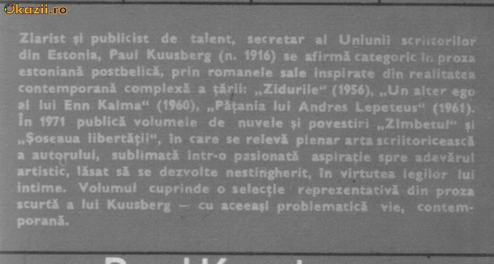 Paul Kuusberg - Nuvele si povestiri