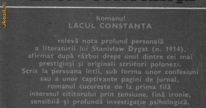 Stanislaw Dygat - Lacul Constanta Stanislaw Dygat - Lacul Constanta